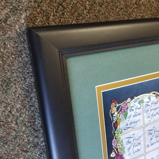 Mother Teresa Quote matted and framed picture