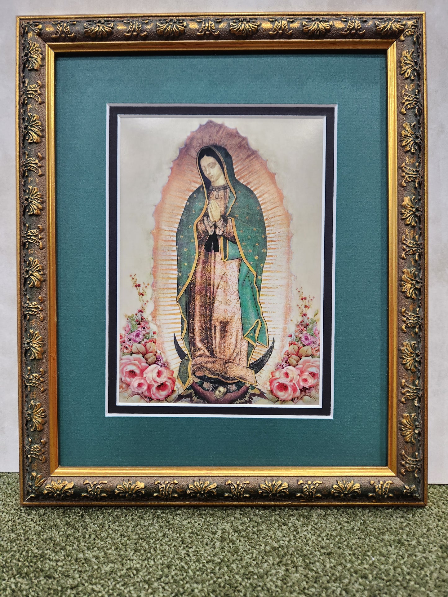 Our Lady of Guadalupe print framed and matted picture