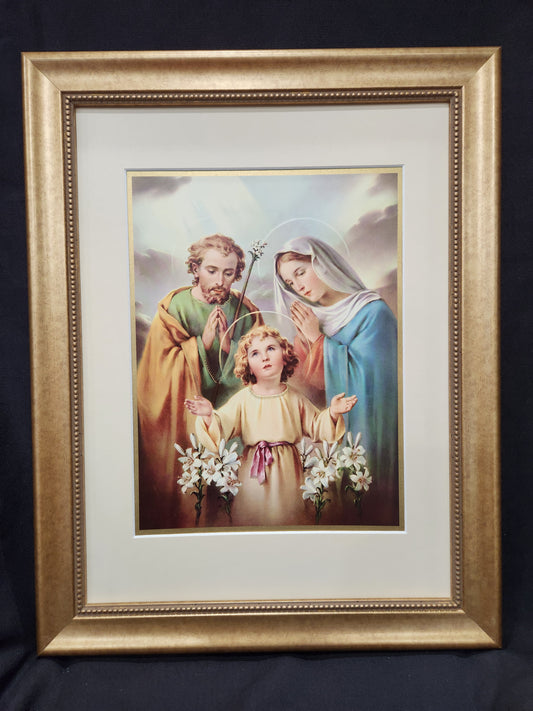 Holy Family framed picture