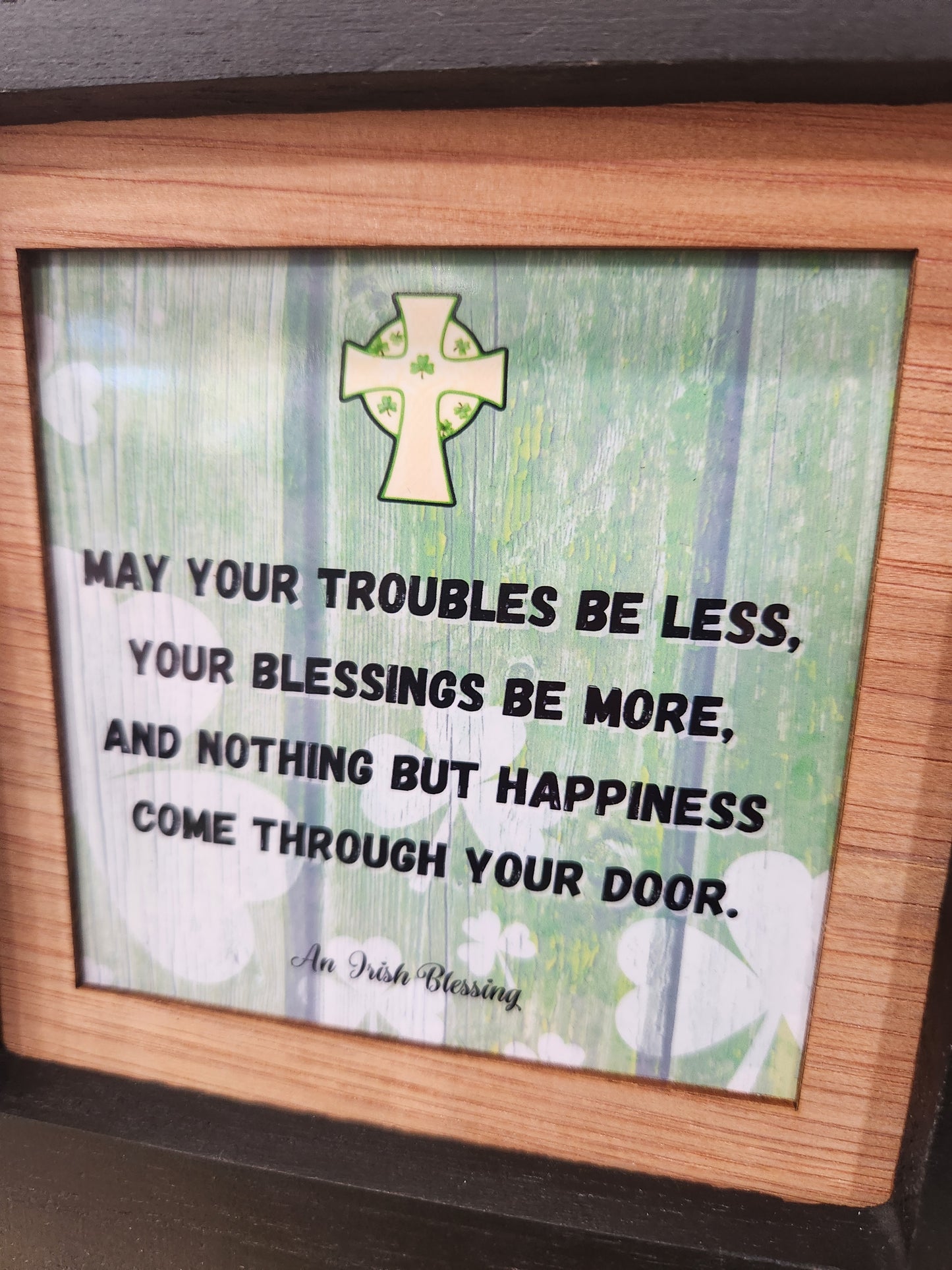 An Irish Blessing small, framed picture