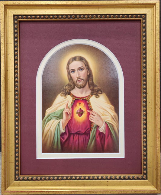 Sacred Heart of Jesus vintage print Heiliges Herz Jesu