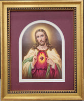 Sacred Heart of Jesus vintage print Heiliges Herz Jesu