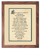 Saint Francis of Assisi framed prayer