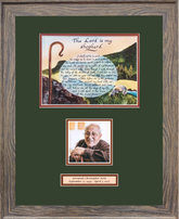 Memorial keepsake with Scripture and personalized photo for the loss of a loved one.