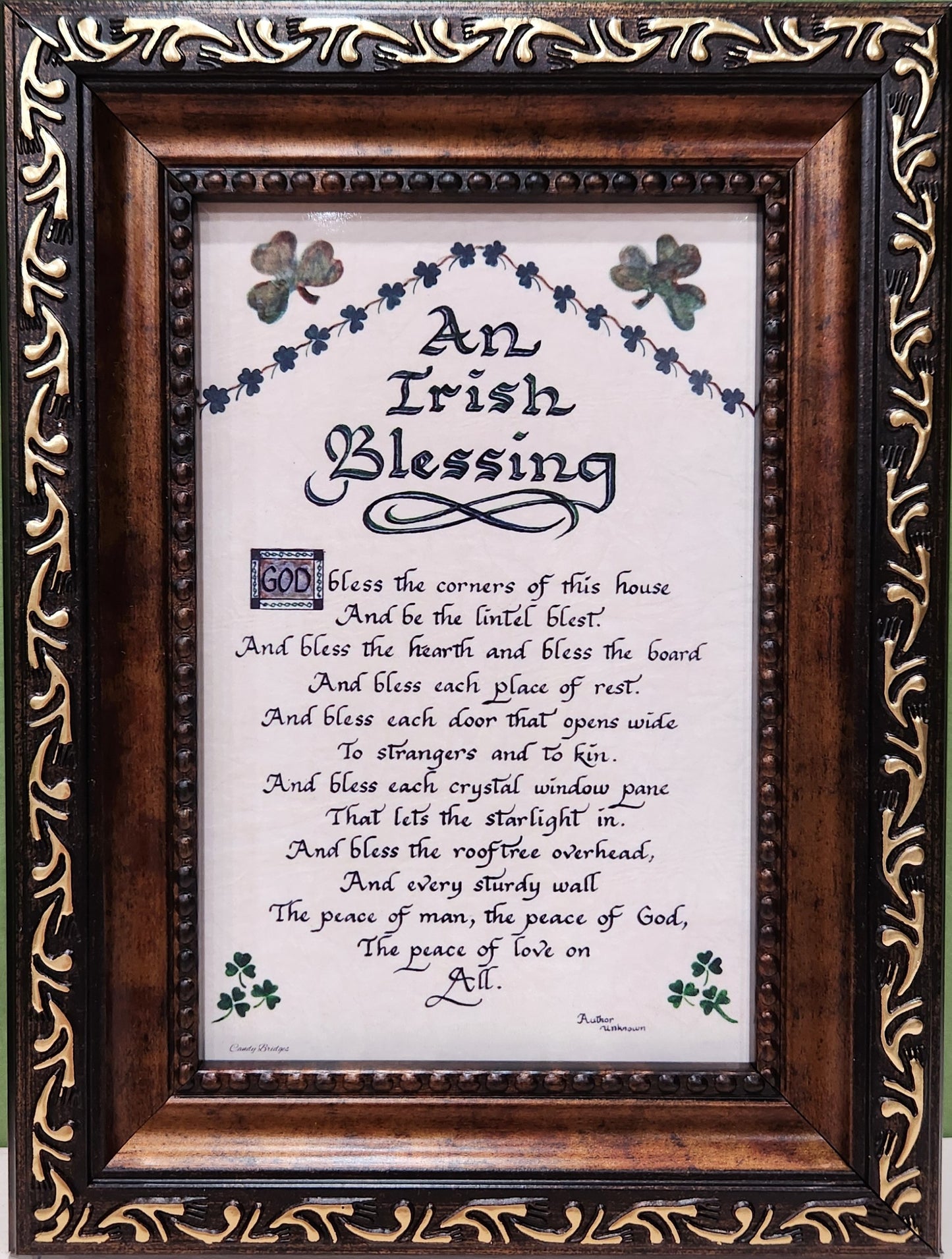 Small Irish Blessing picture God Bless the corners of this house