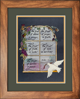 Mother Teresa Quote matted and framed picture