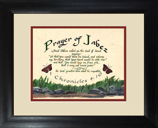 Prayer of Jabez framed Scripture