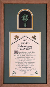 An Irish Blessing verse for home custom framed picture