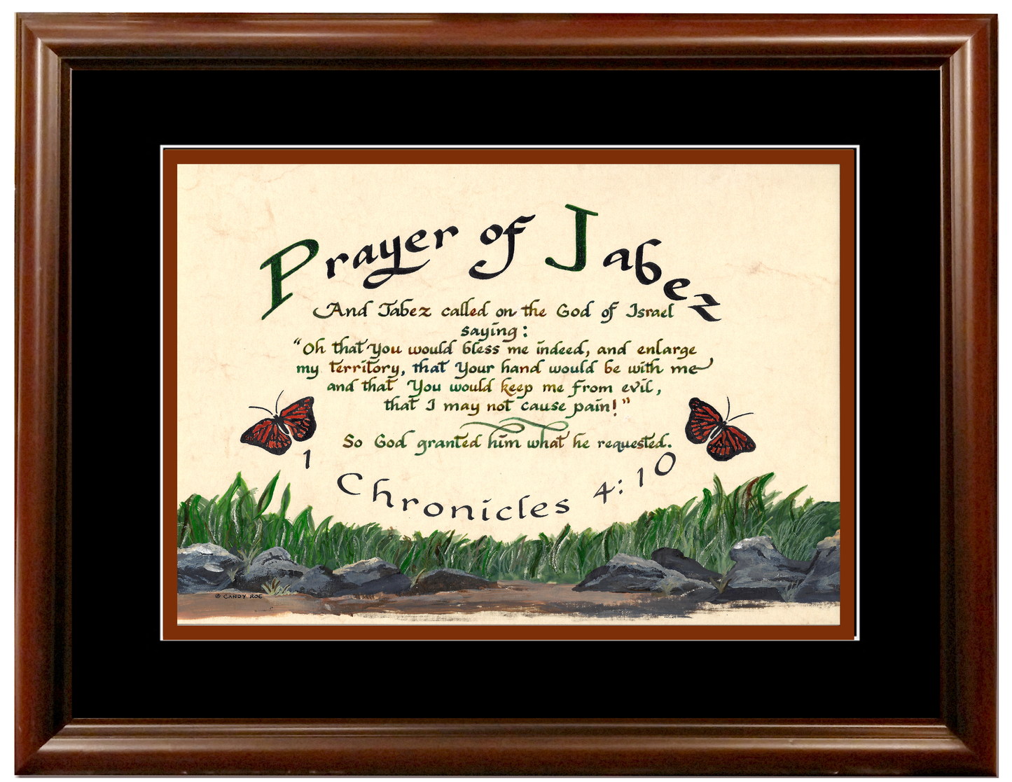 Prayer of Jabez framed Scripture