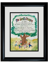 The Lord's Prayer for Children framed picture