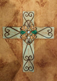 Green Metal Cross