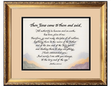 Matthew 28 18-20 The Great Commission framed picture.