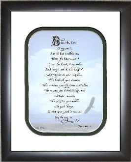 Bless the Lord O my soul framed Scripture verse