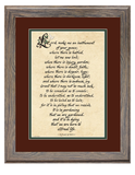 St. Francis of Assisi framed Verse - Make me an instrument of your peace.