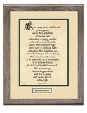 St. Francis of Assisi framed Verse - Make me an instrument of your peace.