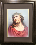 Jesus with crown of thorns framed picture