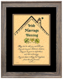 An Irish Marriage Blessing custom framed wedding gift