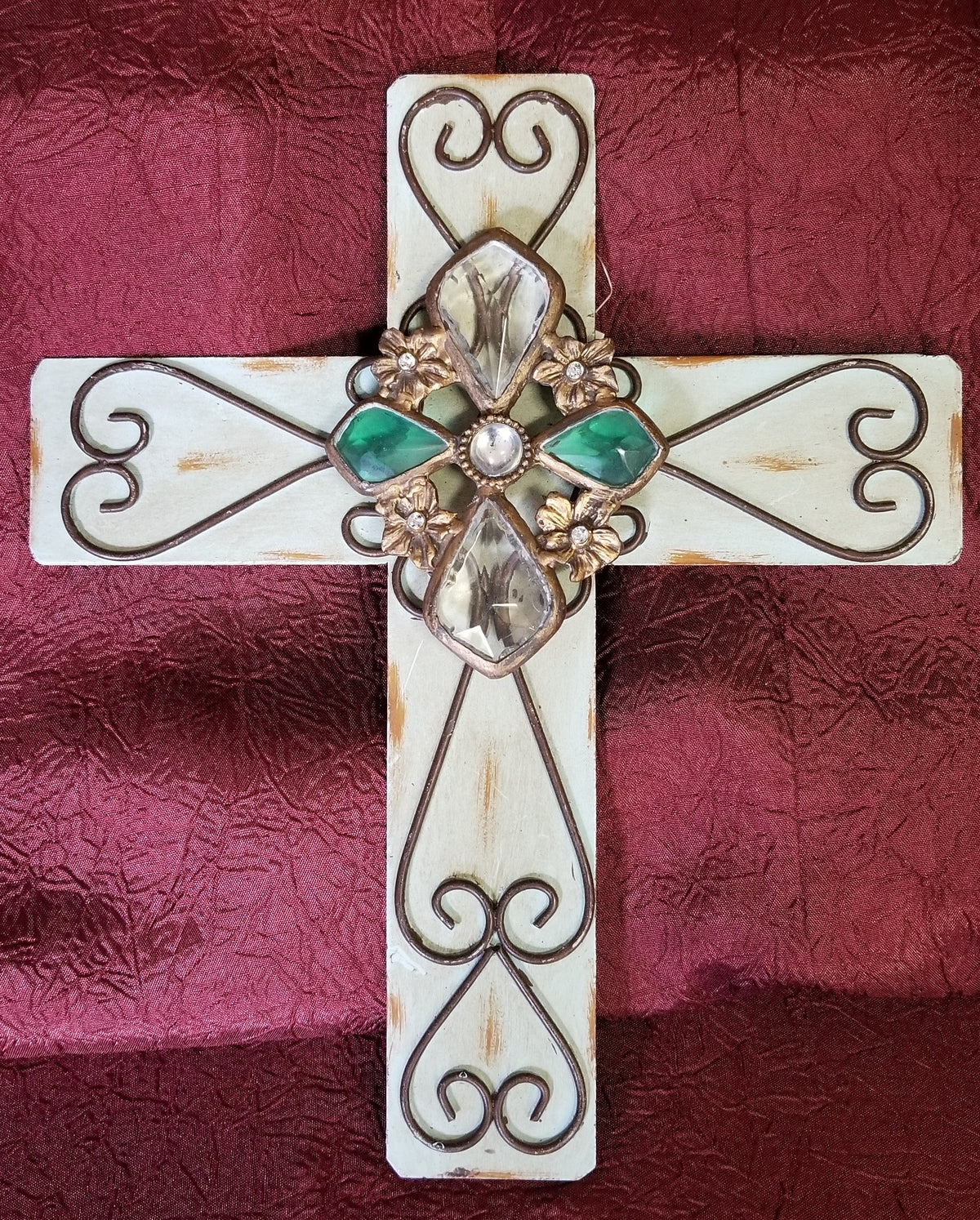 Green Metal Cross