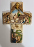 Nativity Bethlehem wall cross