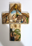 Nativity Bethlehem wall cross