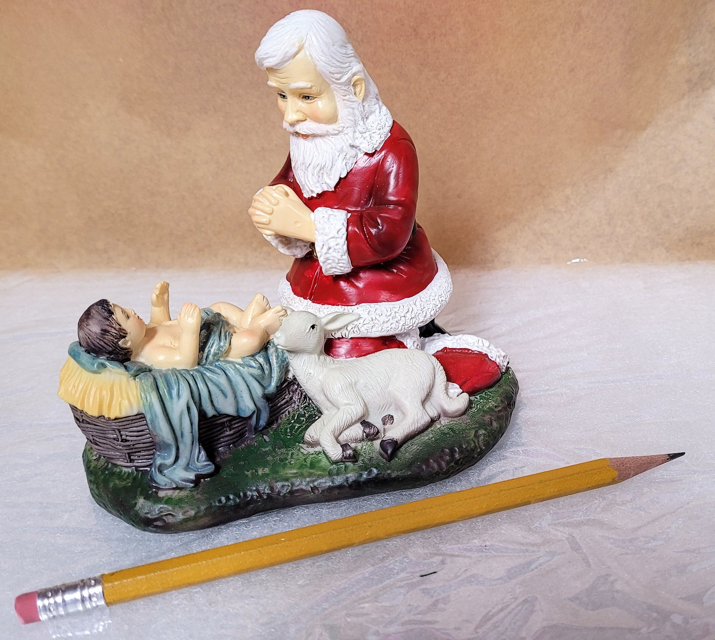 Adoring Santa Christmas Figurine Christmas Decor