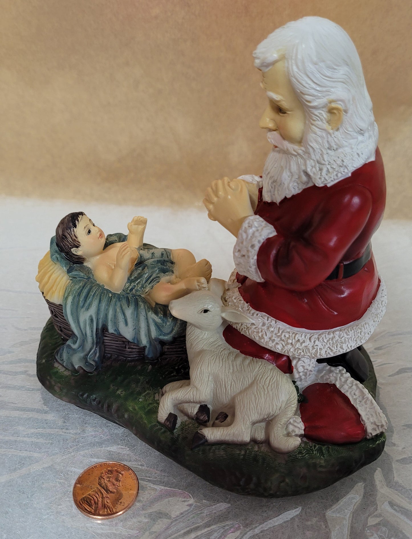 Adoring Santa Christmas Figurine Christmas Decor