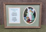 Guardian Angel prayer and image custom framed and matted gift idea for a child.