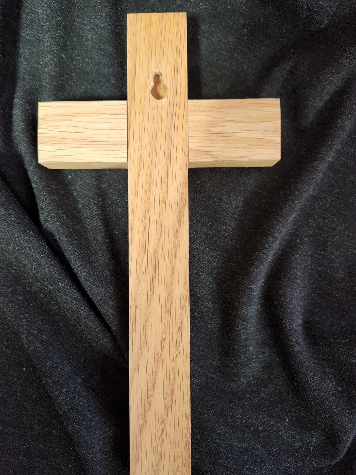 Wooden oak plain cross