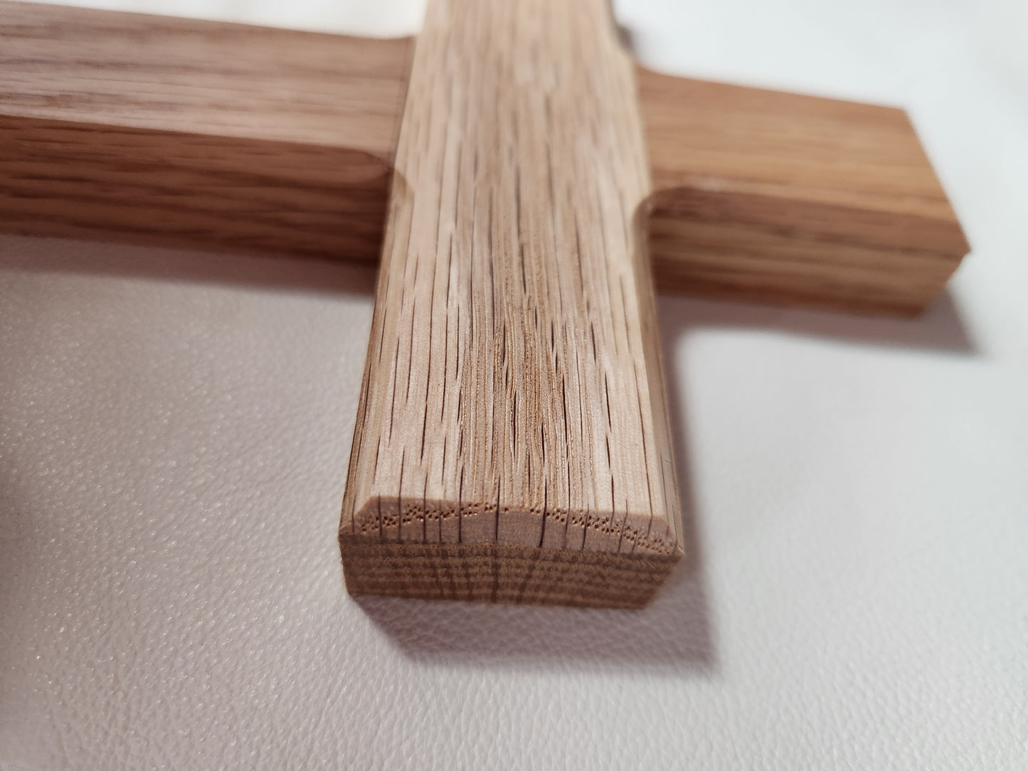 Wooden oak plain cross