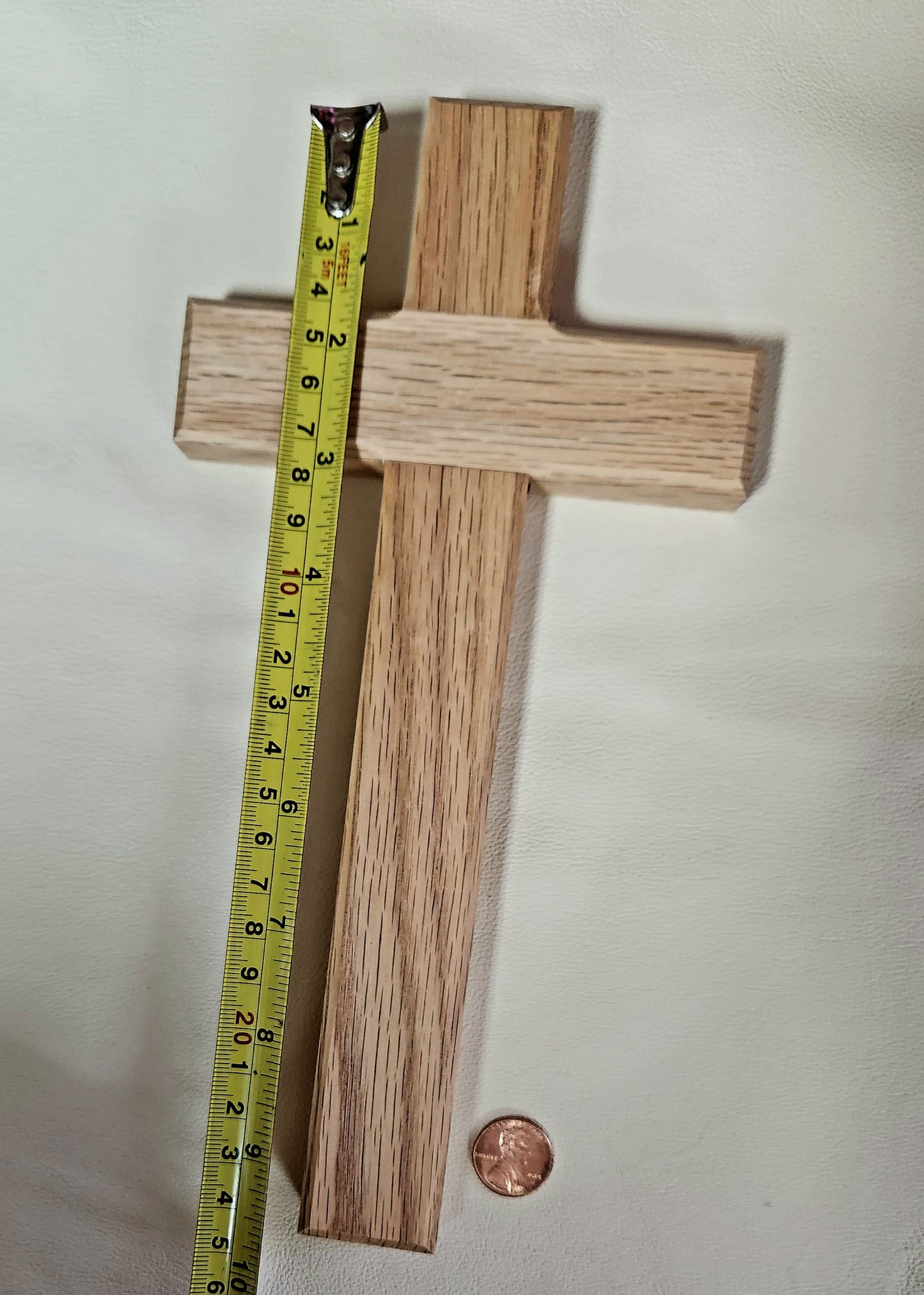 Wooden oak plain cross