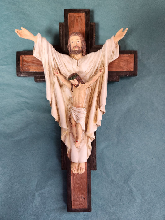 Cross - Crucifix and Risen Christ Wall Cross