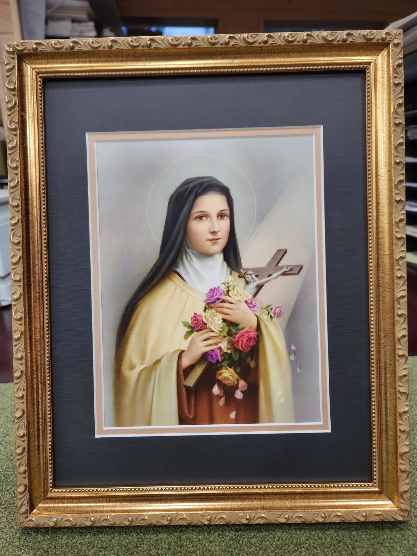 St. Therese of Lisieux custom framed print