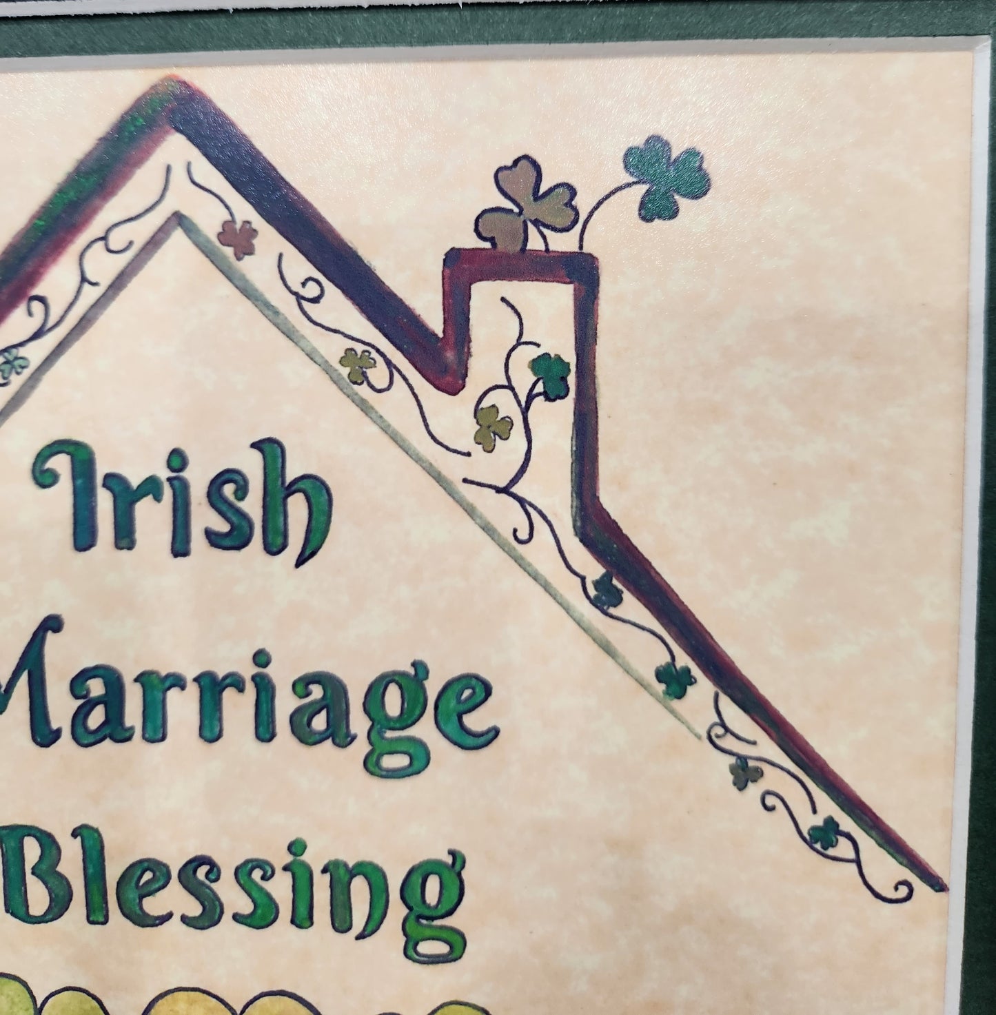 An Irish Marriage Blessing custom framed wedding gift