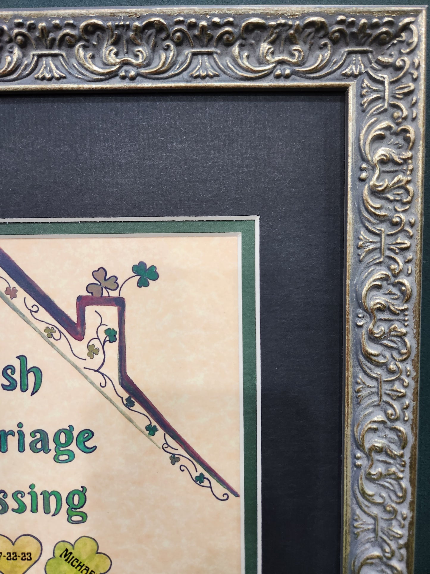 An Irish Marriage Blessing custom framed wedding gift