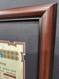 An Irish House Blessing custom framed picture.