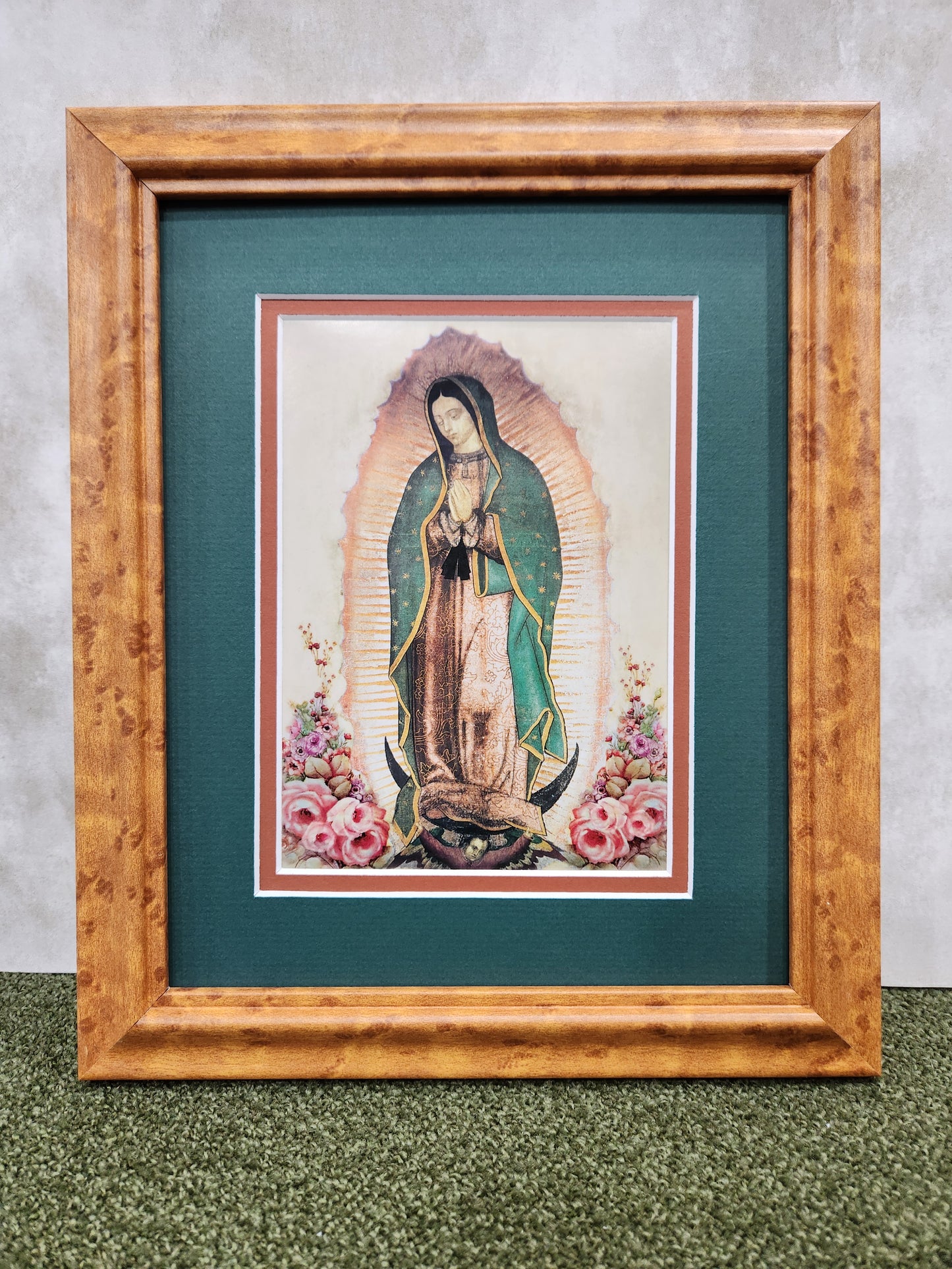 Our Lady of Guadalupe print framed and matted picture