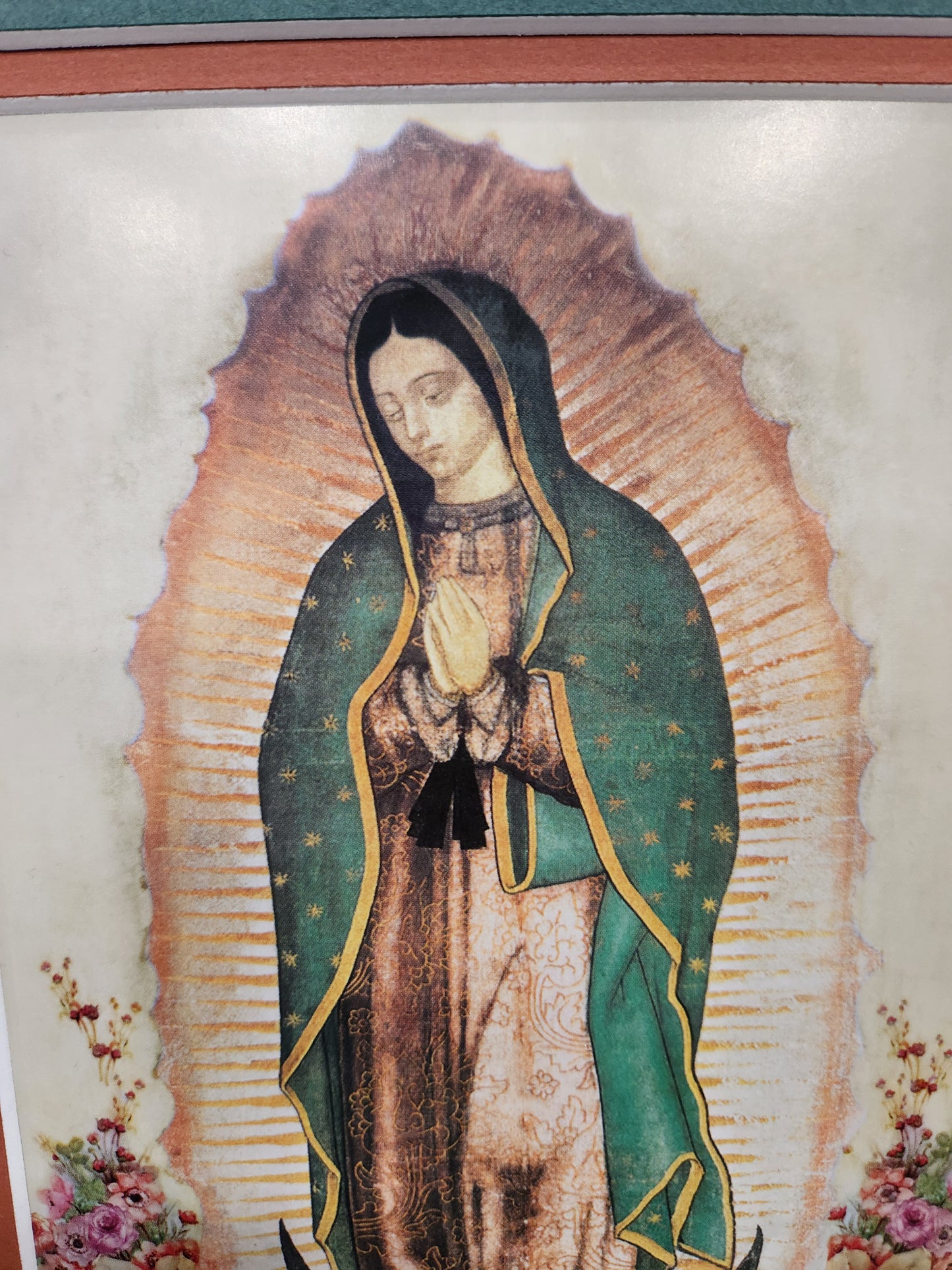 Our Lady of Guadalupe print framed and matted picture