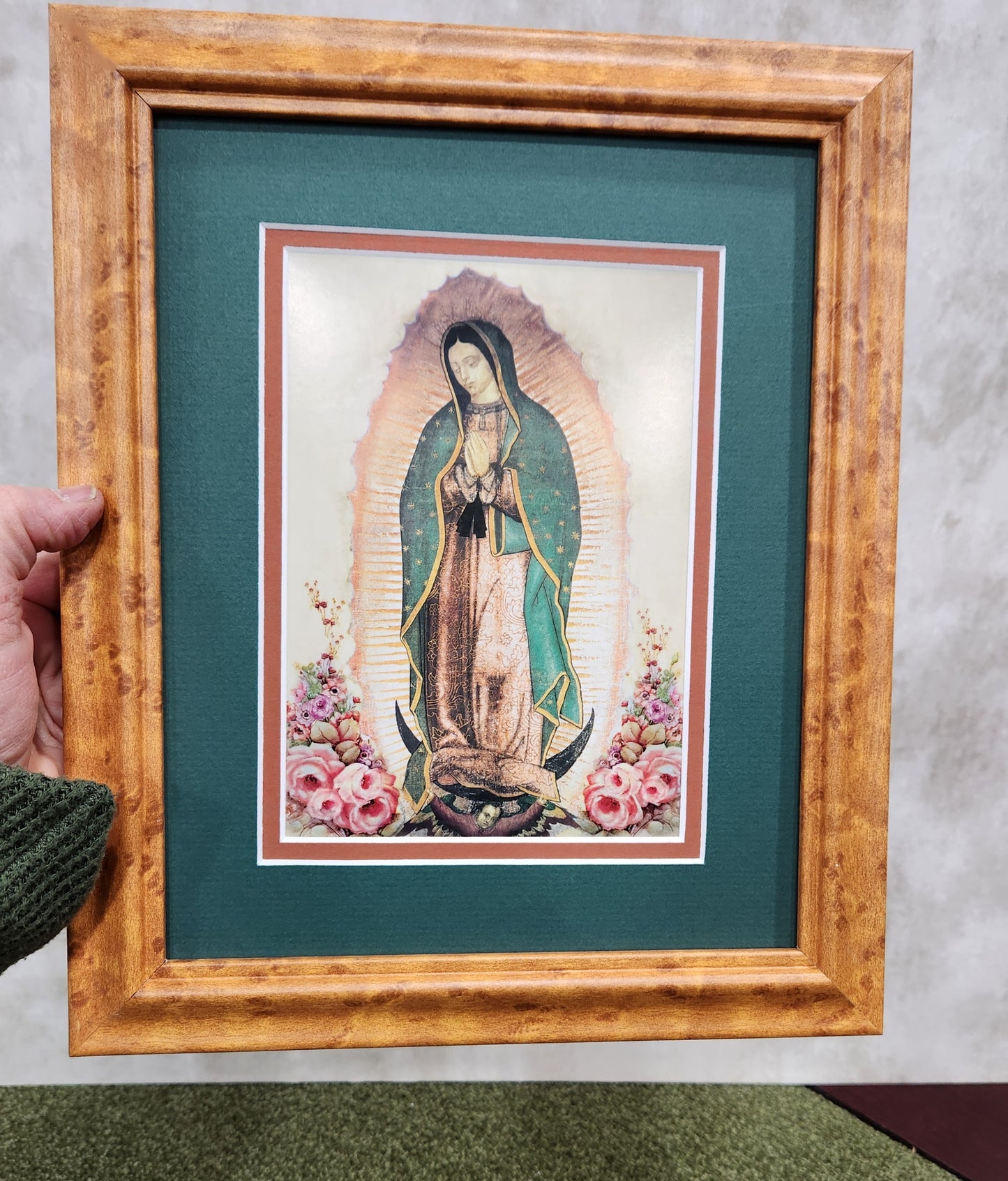 Our Lady of Guadalupe print framed and matted picture