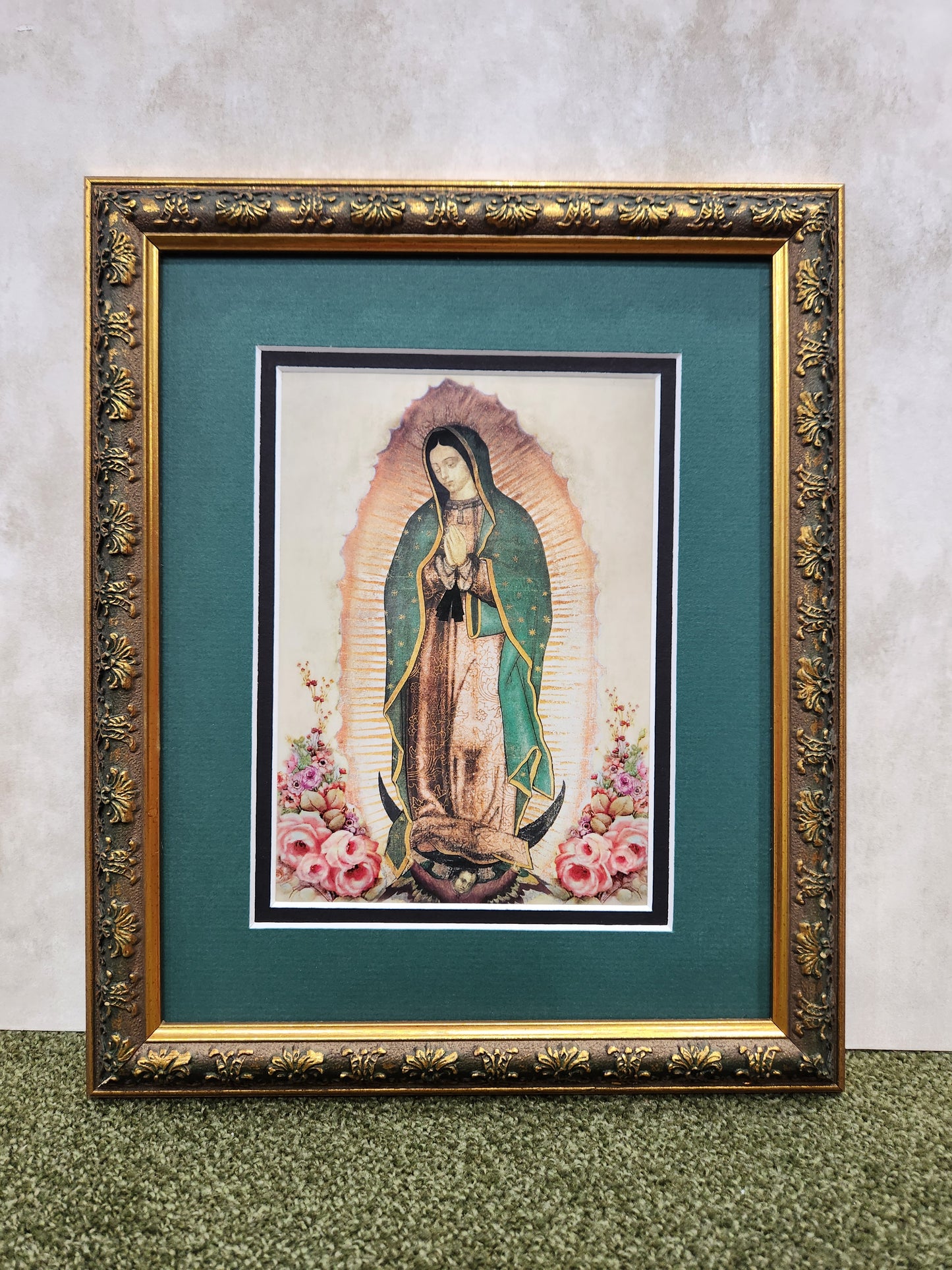 Our Lady of Guadalupe print framed and matted picture