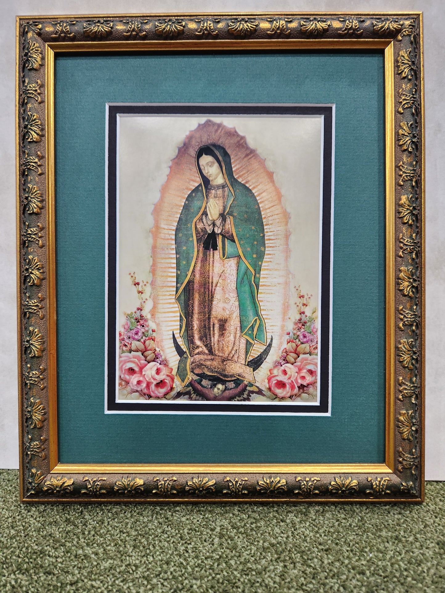 Our Lady of Guadalupe print framed and matted picture