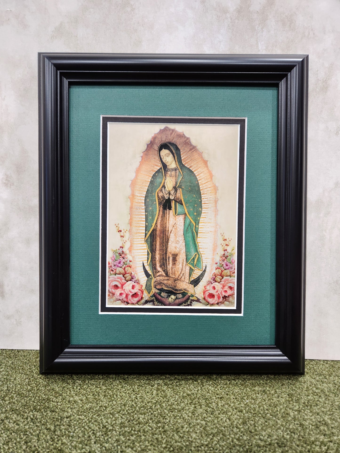 Our Lady of Guadalupe print framed and matted picture