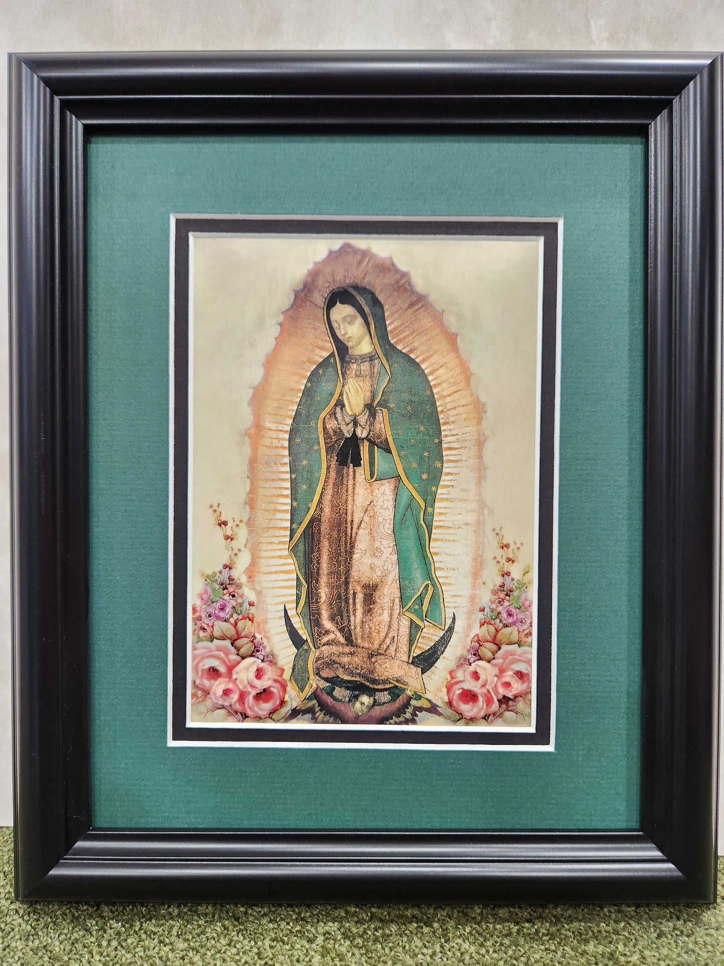 Our Lady of Guadalupe print framed and matted picture