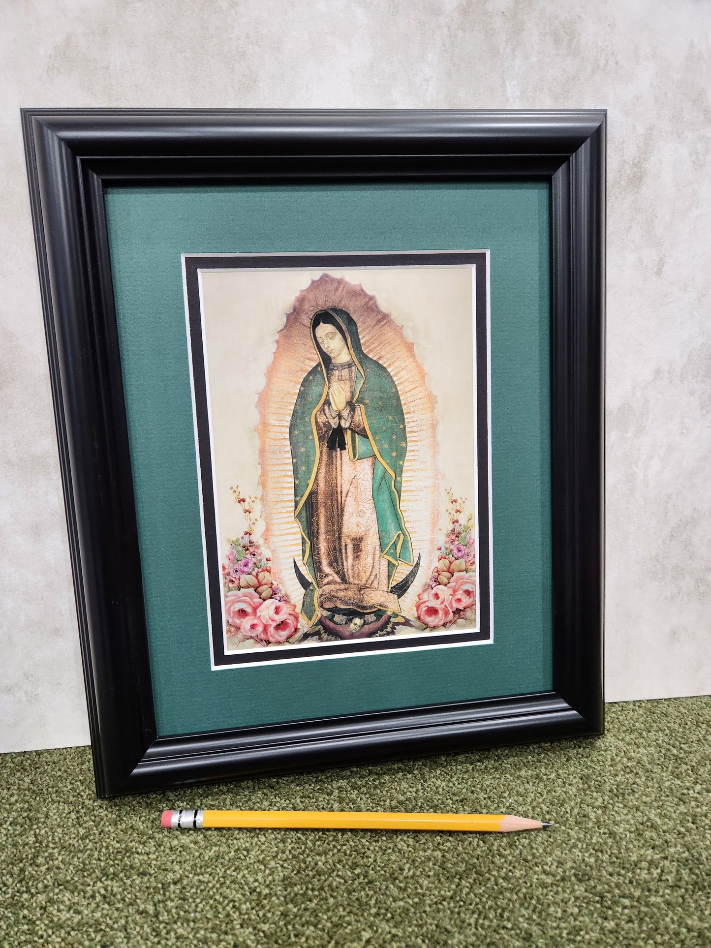 Our Lady of Guadalupe print framed and matted picture