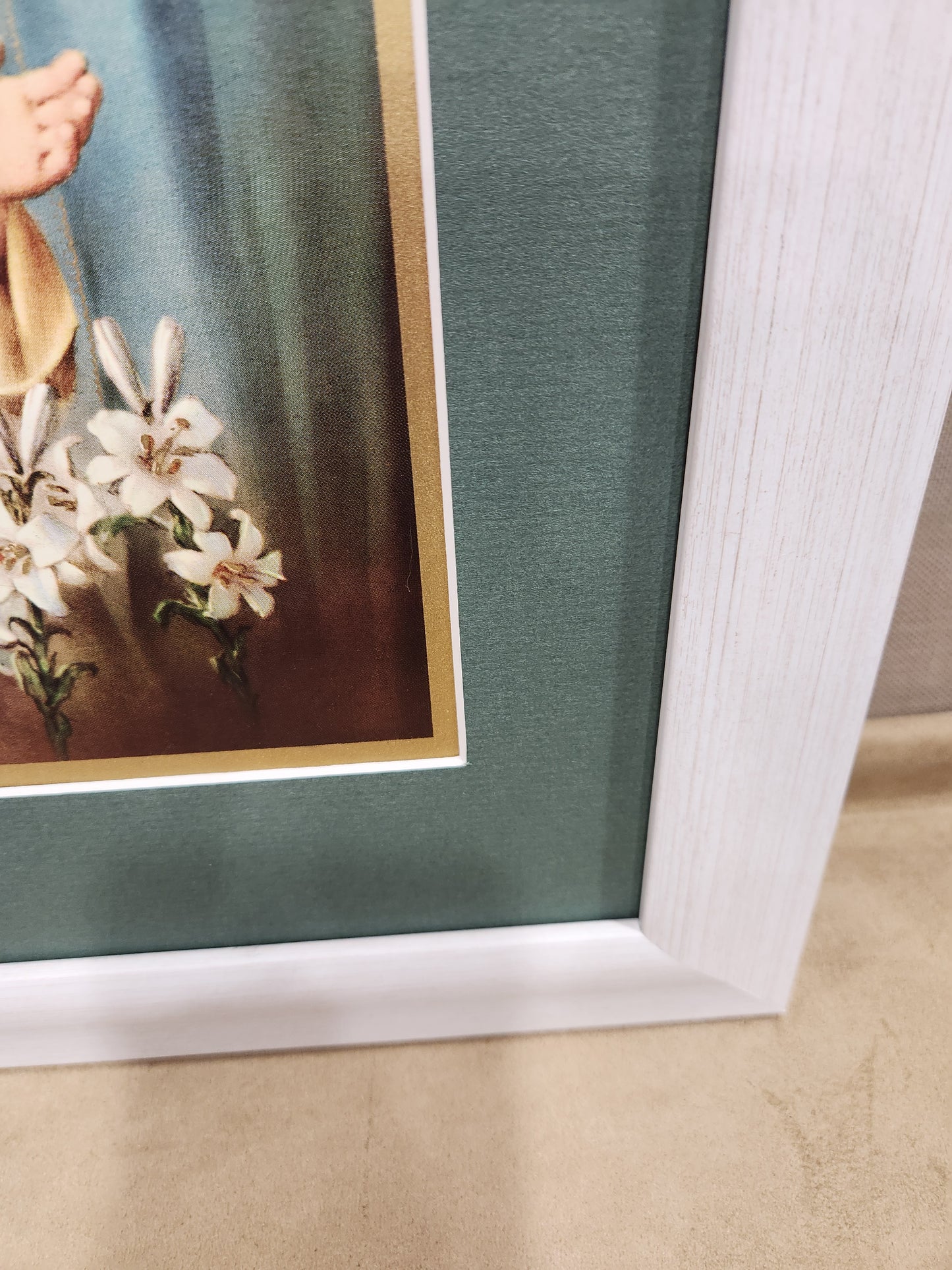 Holy Family custom framed vintage print