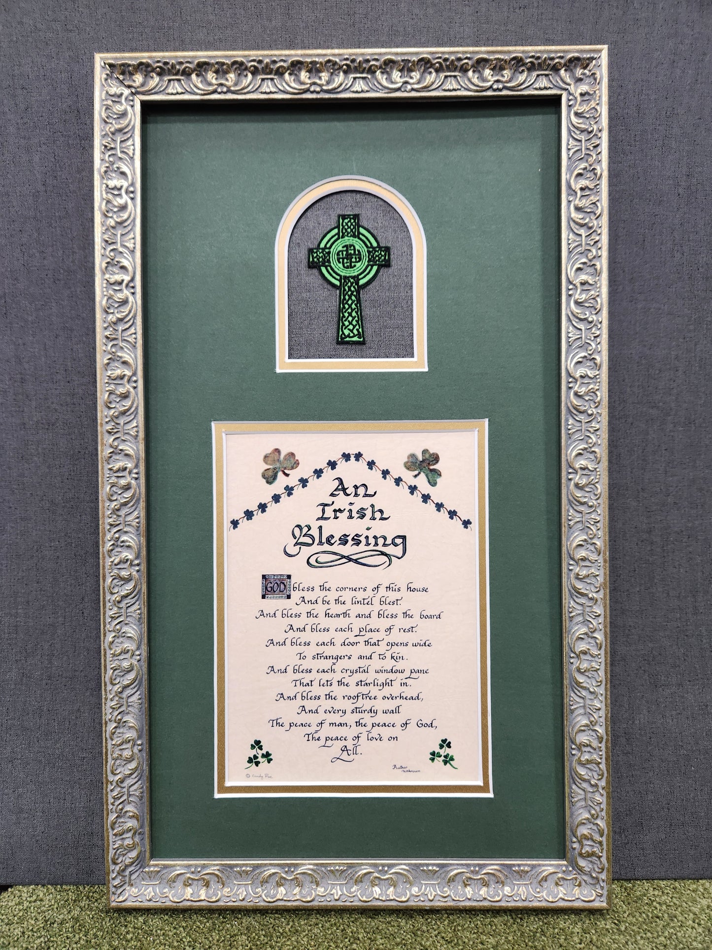 An Irish Blessing verse for home custom framed picture