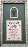 An Irish Blessing verse for home custom framed picture