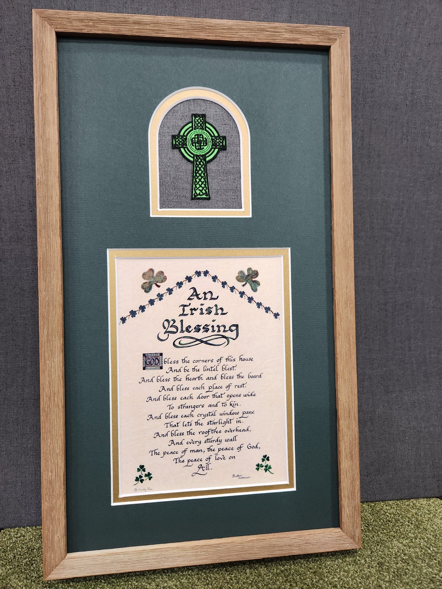 An Irish Blessing verse for home custom framed picture