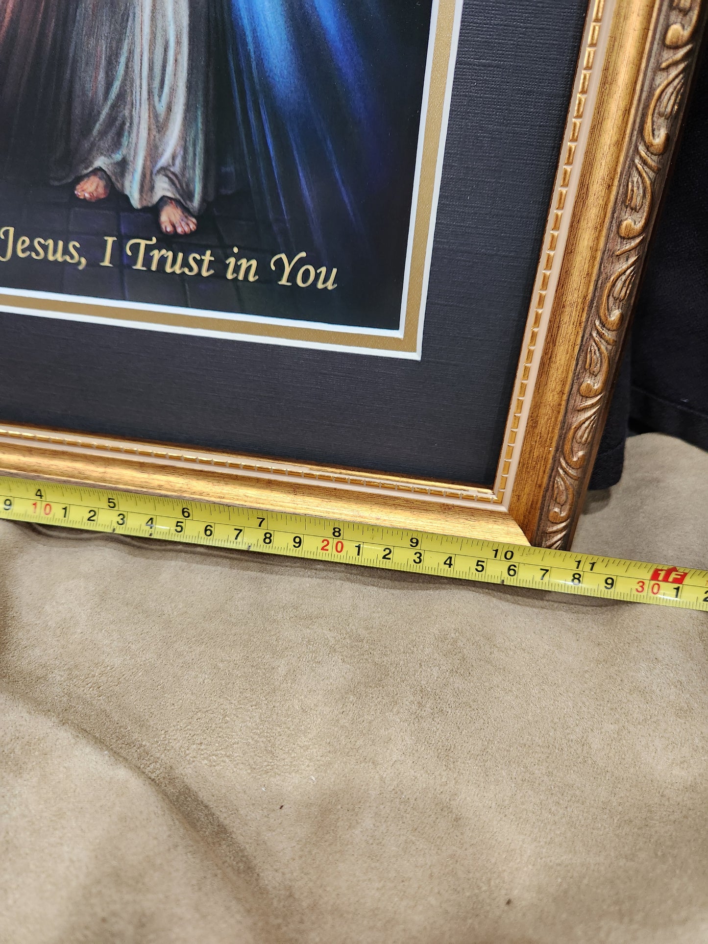 Divine Mercy framed print Jesus I trust in you