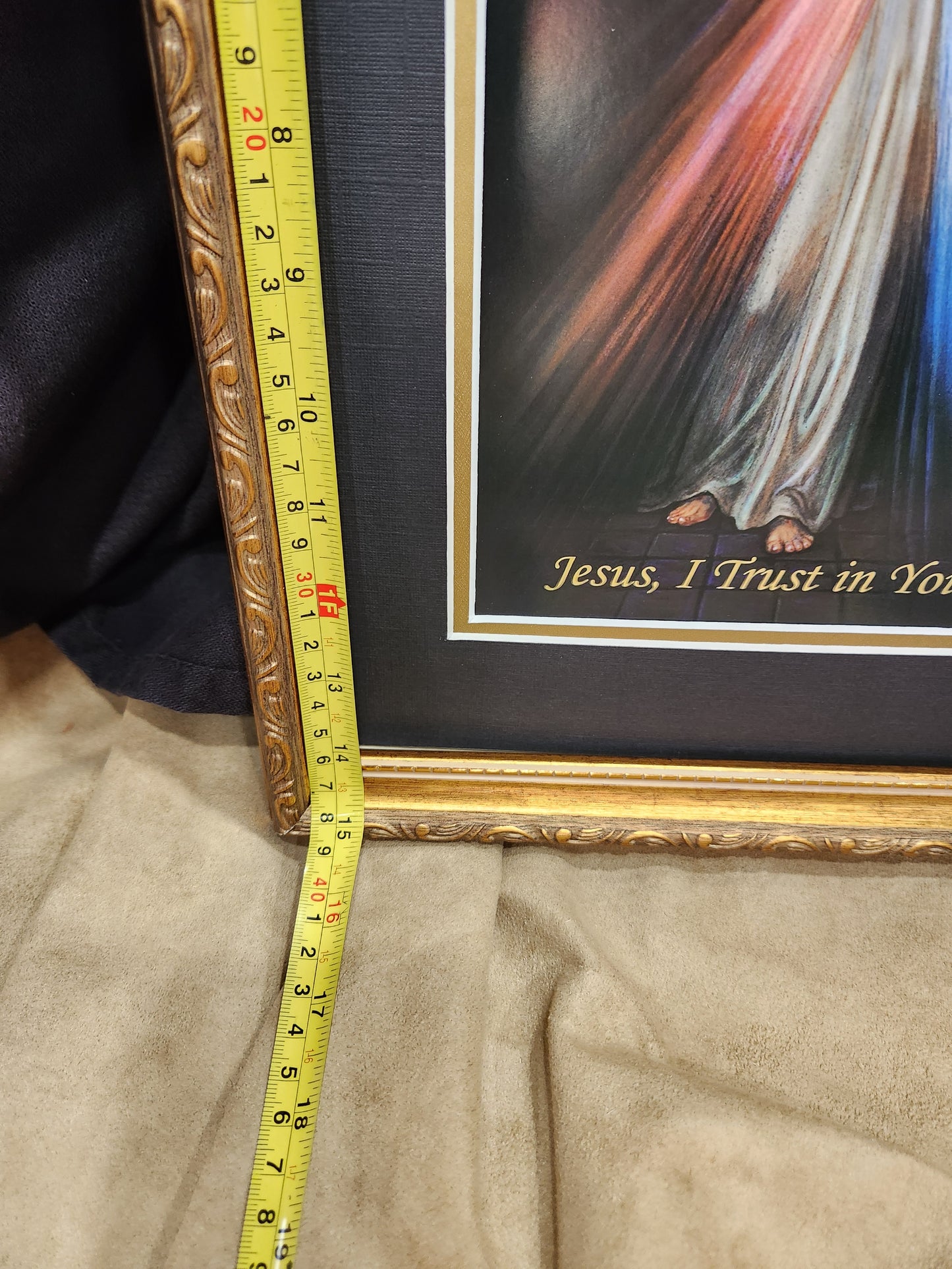 Divine Mercy framed print Jesus I trust in you