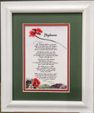 Poem for Daughter framed personalized poem